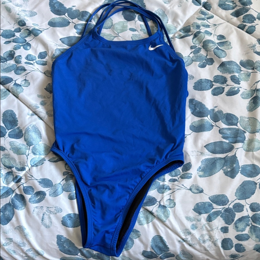 Nike Women's Royal Blue One Piece Swimsuit